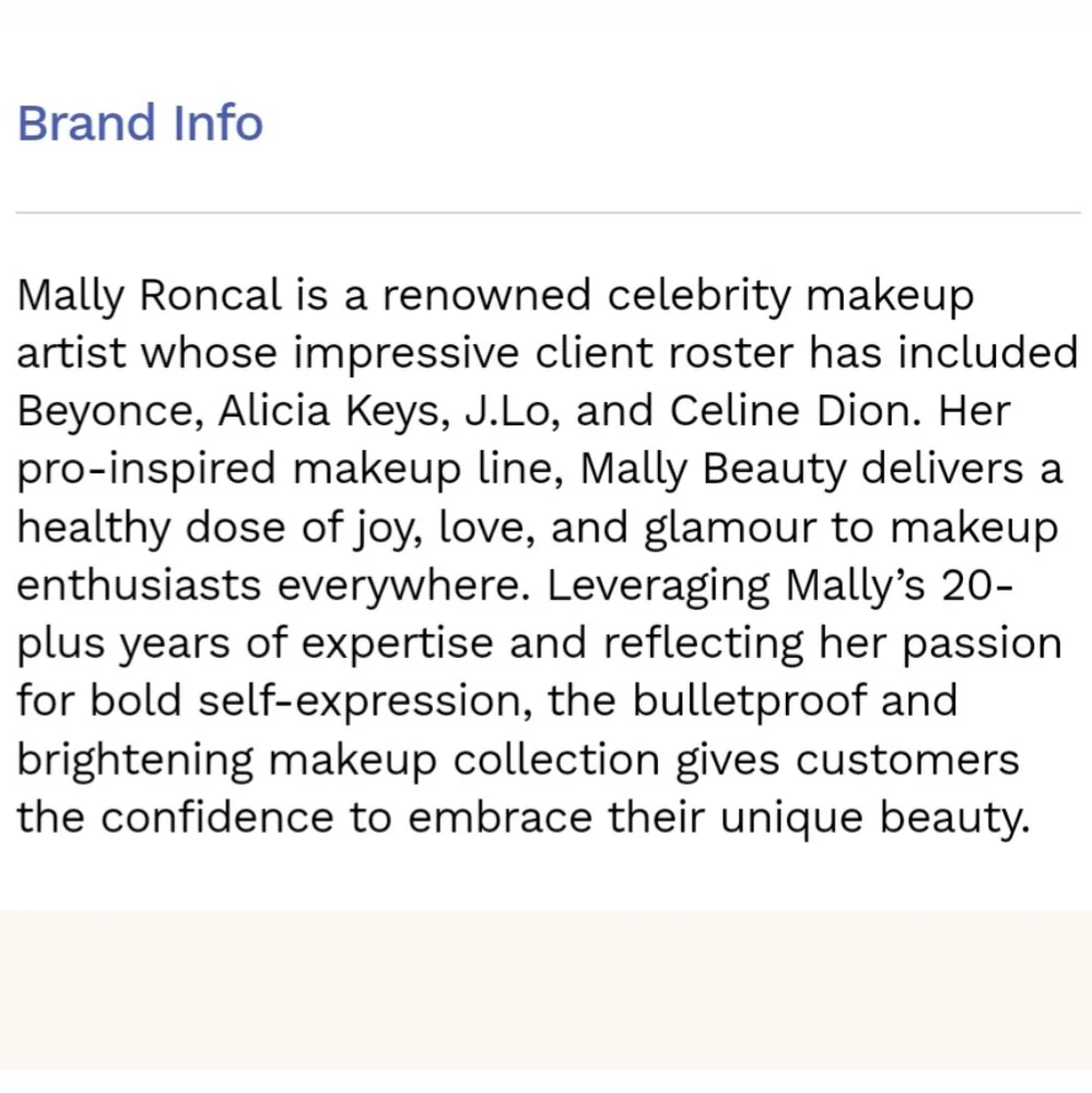 Mally Beauty brand new